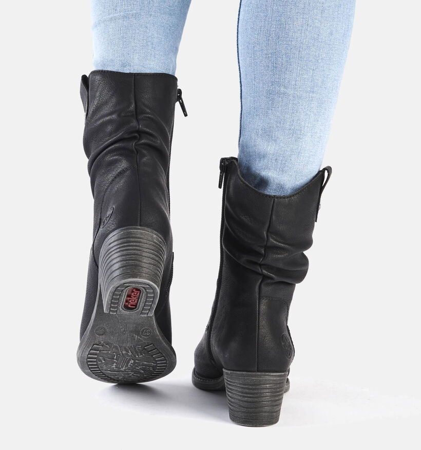 Rieker Zwarte Cowboy boots voor dames (344418)