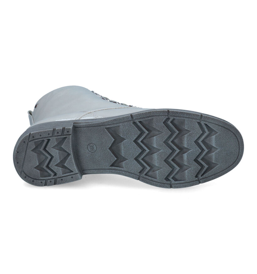 Jana Bottines à lacets en Gris clair en simili cuir (317958)