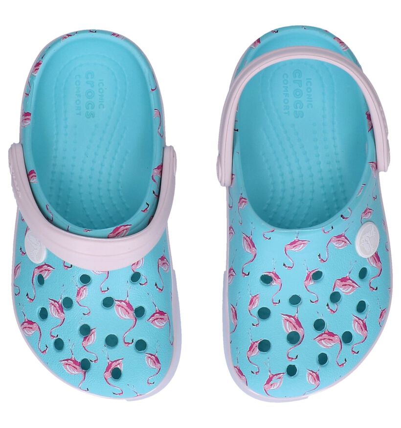 Crocs Nu-pieds plates  (Bleu clair ), , pdp