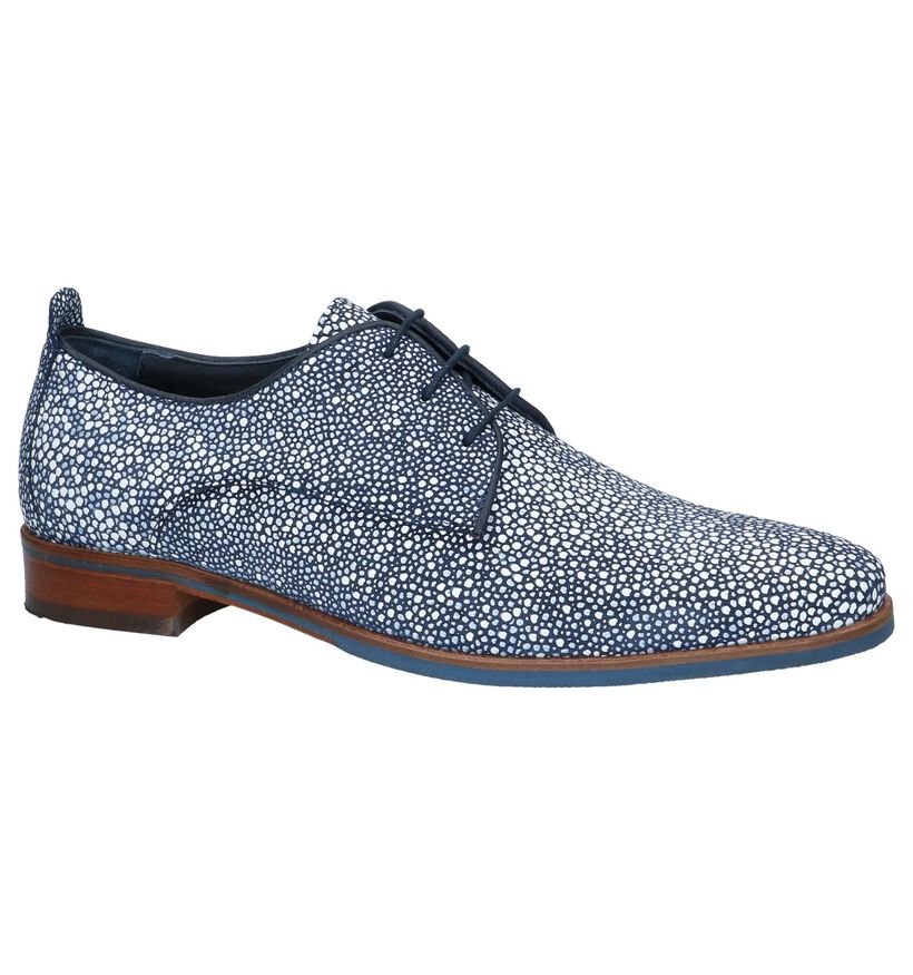 Via Borgo Chaussures habillées en Bleu en cuir (247531)