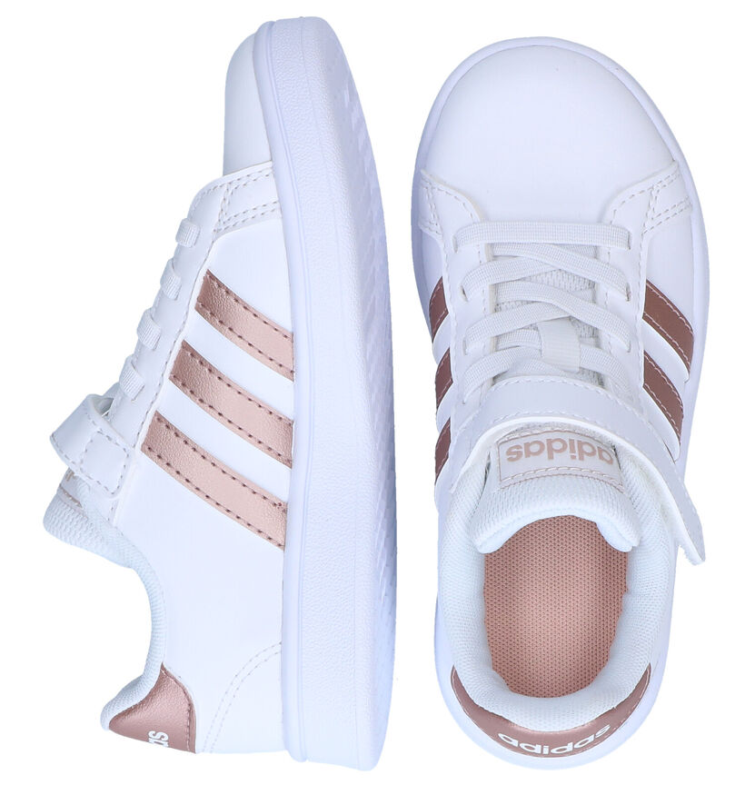 adidas Grand Court C Witte Sneakers voor meisjes (314611) - geschikt voor steunzolen