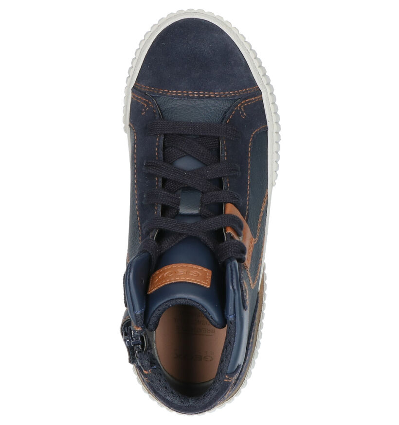 Geox Chaussures hautes en Bleu foncé en cuir (262404)
