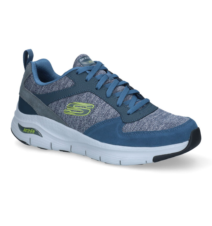 Skechers Arch Fit Blauwe Sneakers voor heren (310612) - geschikt voor steunzolen