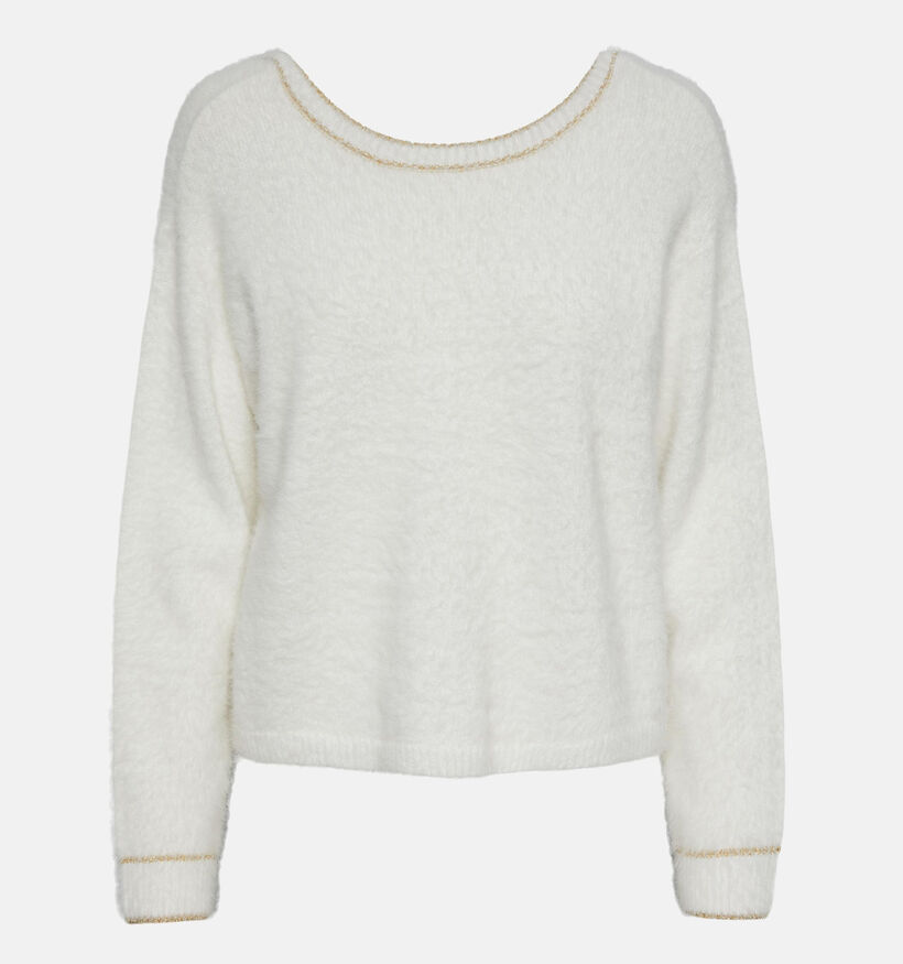 Pieces Hilja Witte Cardigan/Pull voor dames (332333)