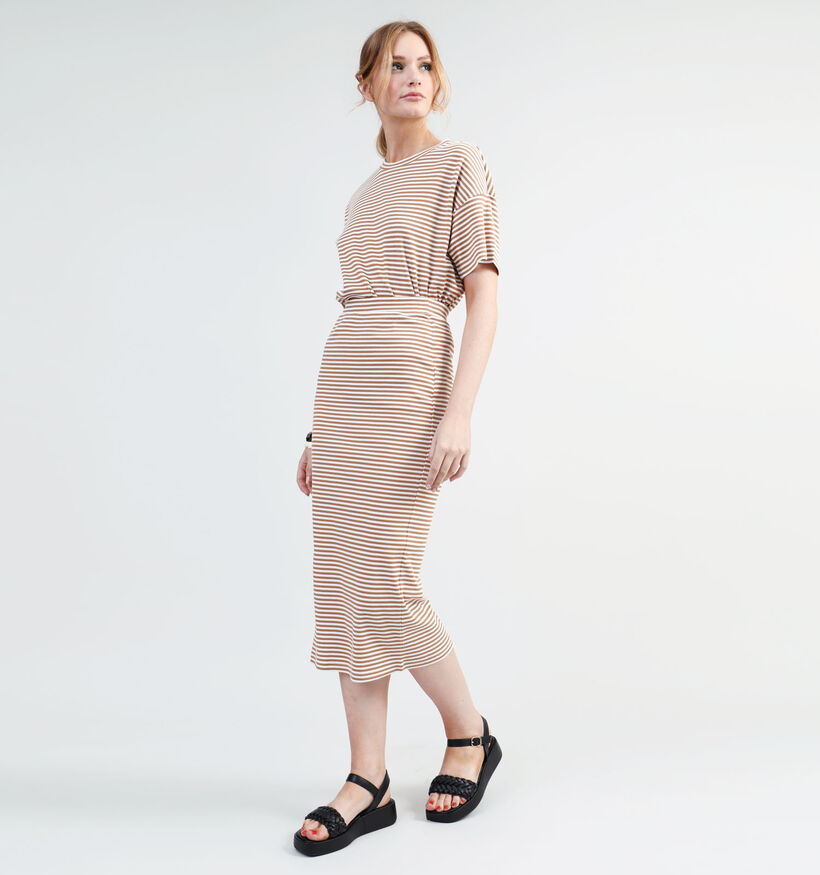 Vila Jada Bruin Gestreepte Pencil Rok voor dames (334635)