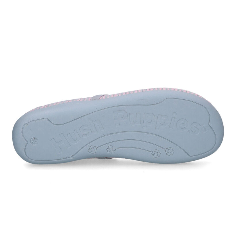 Hush Puppies Omida Pantoufles en Bleu en textile (324420)