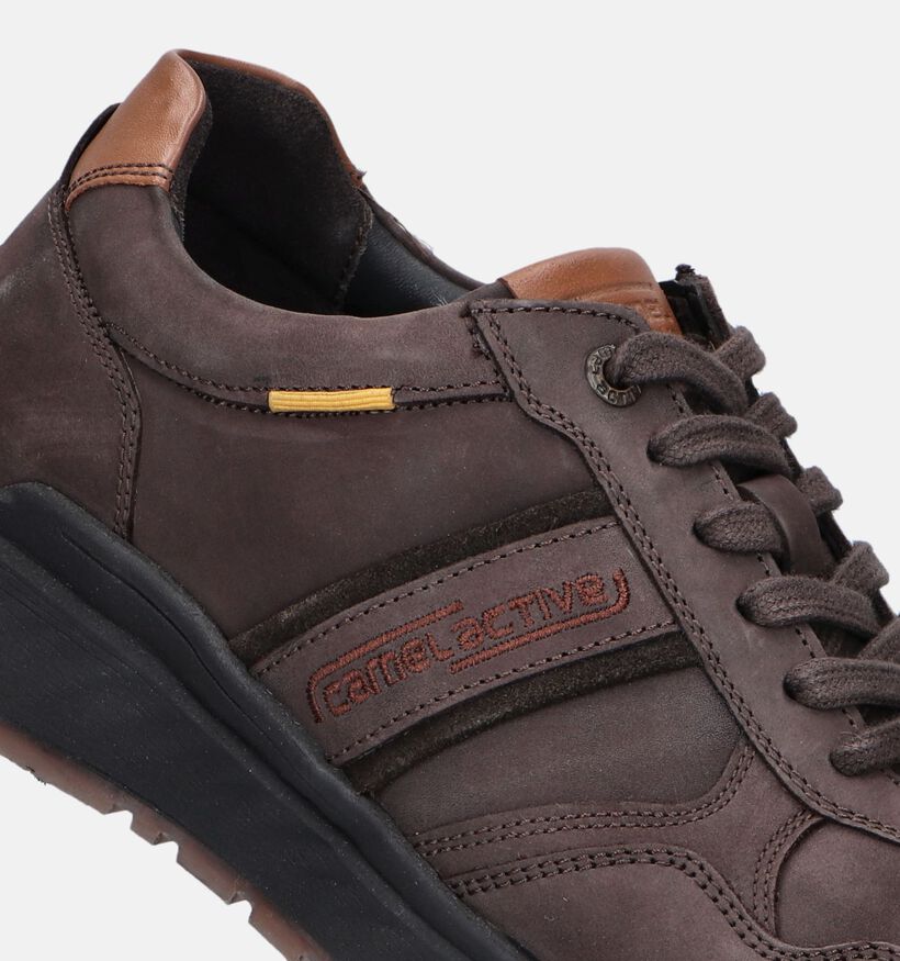 Camel Active Chaussures à lacets en Brun foncé pour hommes (348882) - pour semelles orthopédiques