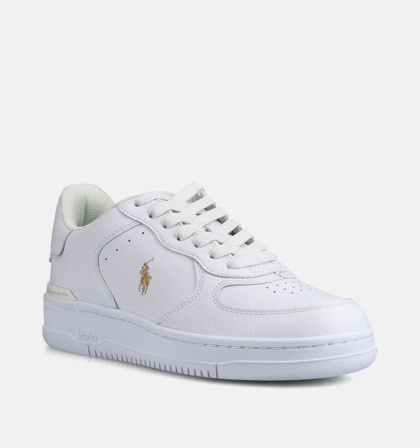 Polo Ralph Lauren Masters Crt Baskets habill&eacute;es en Blanc pour femmes (369539) - pour semelles orthop&eacute;diques