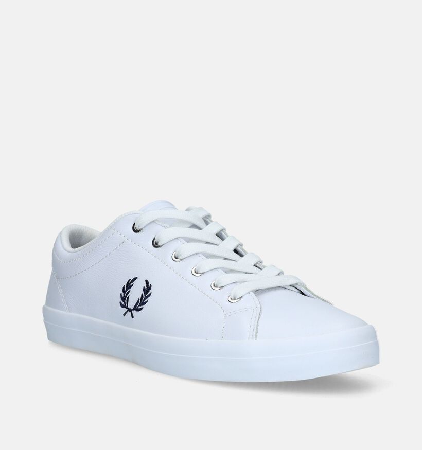 Fred Perry Baseline Chaussures à lacets en Blanc pour hommes (336286)