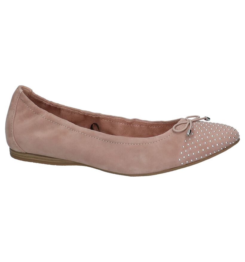 Roze Klassieke Ballerina's Tamaris Touch It in nubuck (214265)