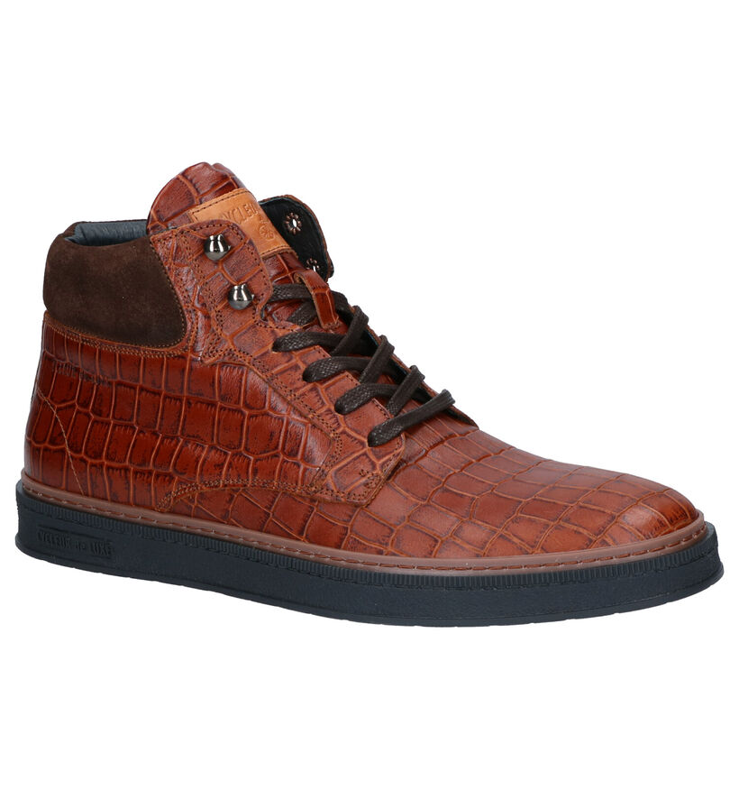 Cycleur de Luxe Lissabon Chaussures hautes en Cognac en cuir (259416)