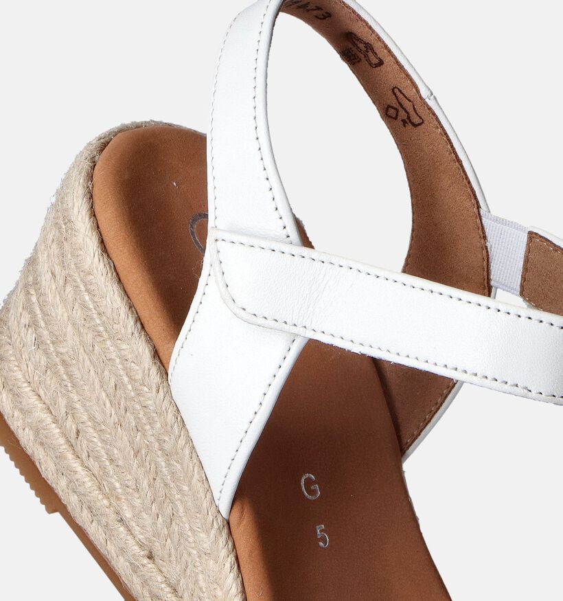 Gabor Witte Sandalen met sleehak voor dames (355021)