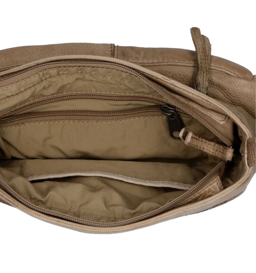 Hide & Stitches Sac porté croisé en Taupe pour femmes (325859)