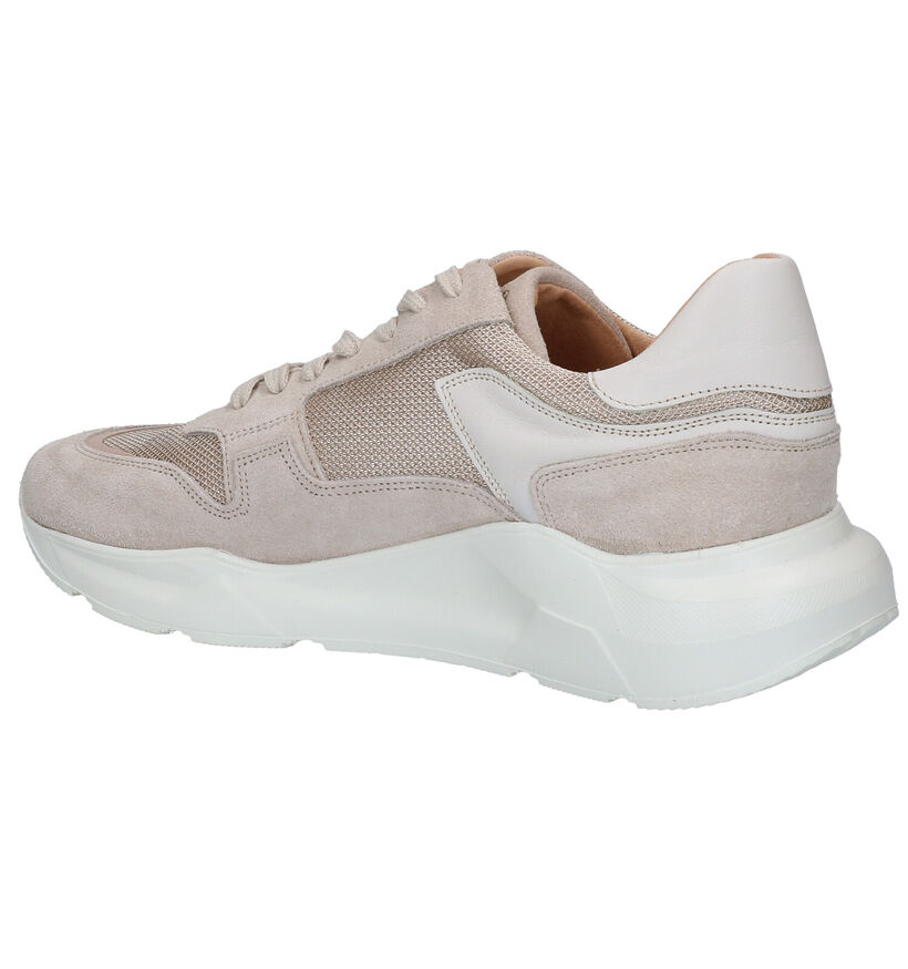 March23 Column Beige Sneakers in leer (296569)
