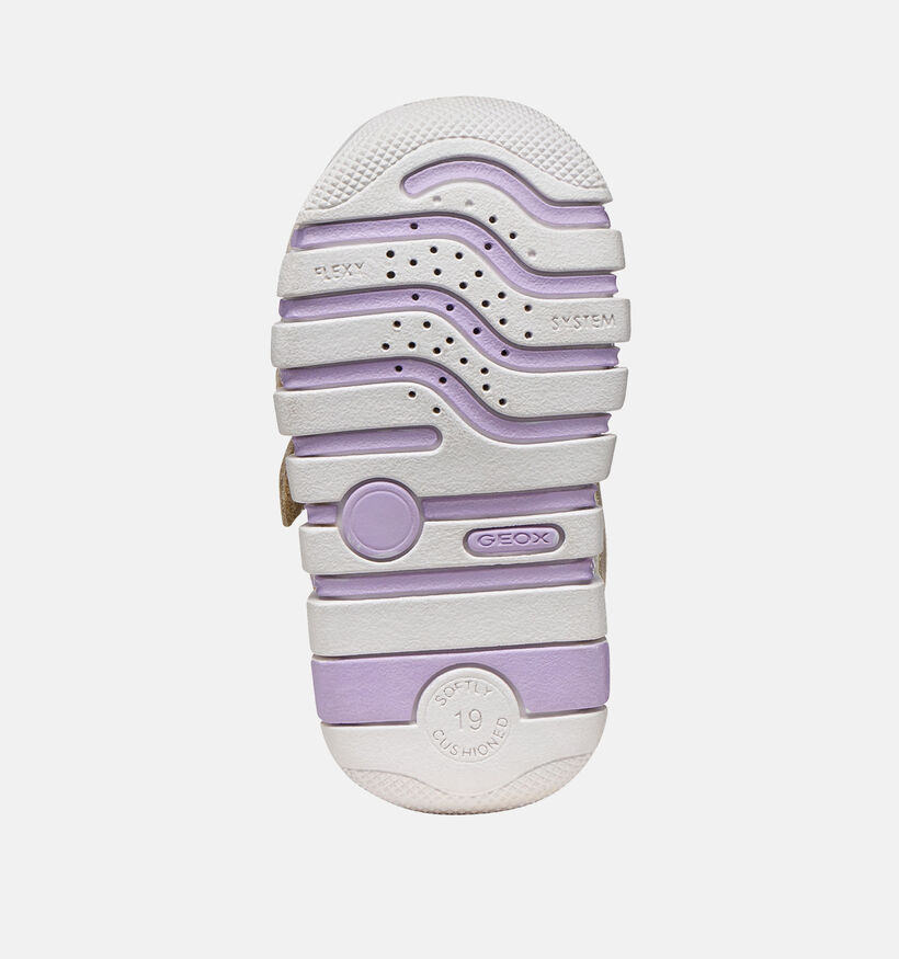 Geox Beige Babysneakers voor meisjes (368425) - geschikt voor steunzolen