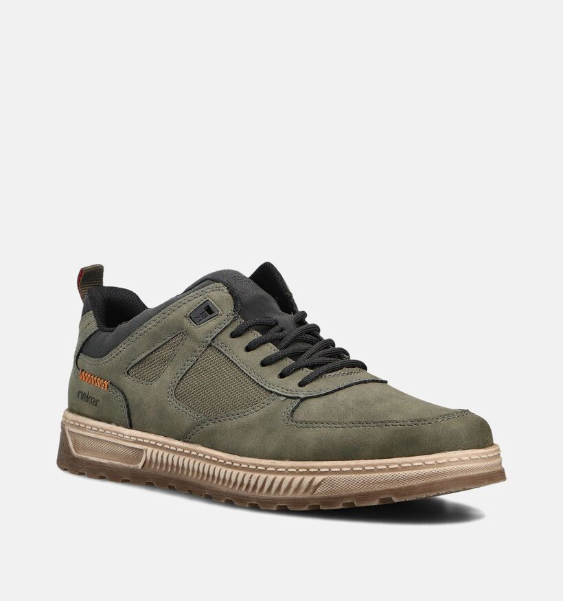Rieker Baskets en Vert kaki pour hommes (360461)