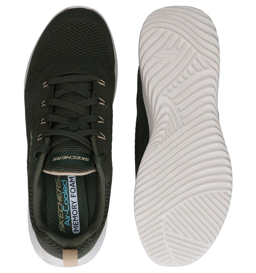 Skechers Bounder Zwarte Sneakers in stof (287098)