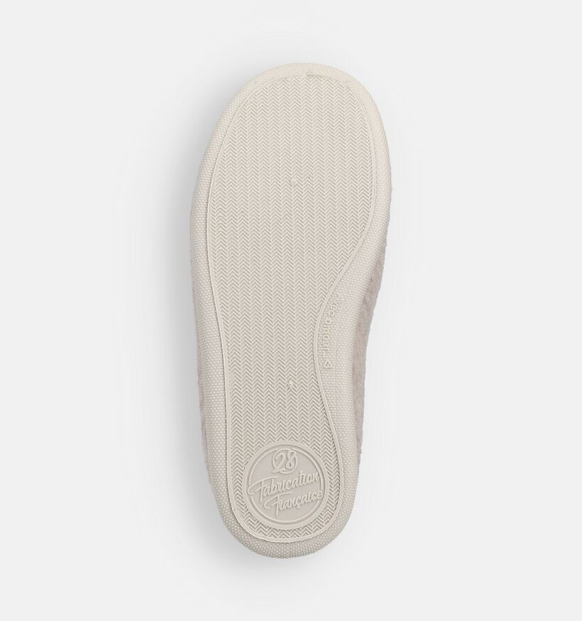 Little David Lion Pantoufles en Beige pour filles, garçons (364930) - pour semelles orthopédiques