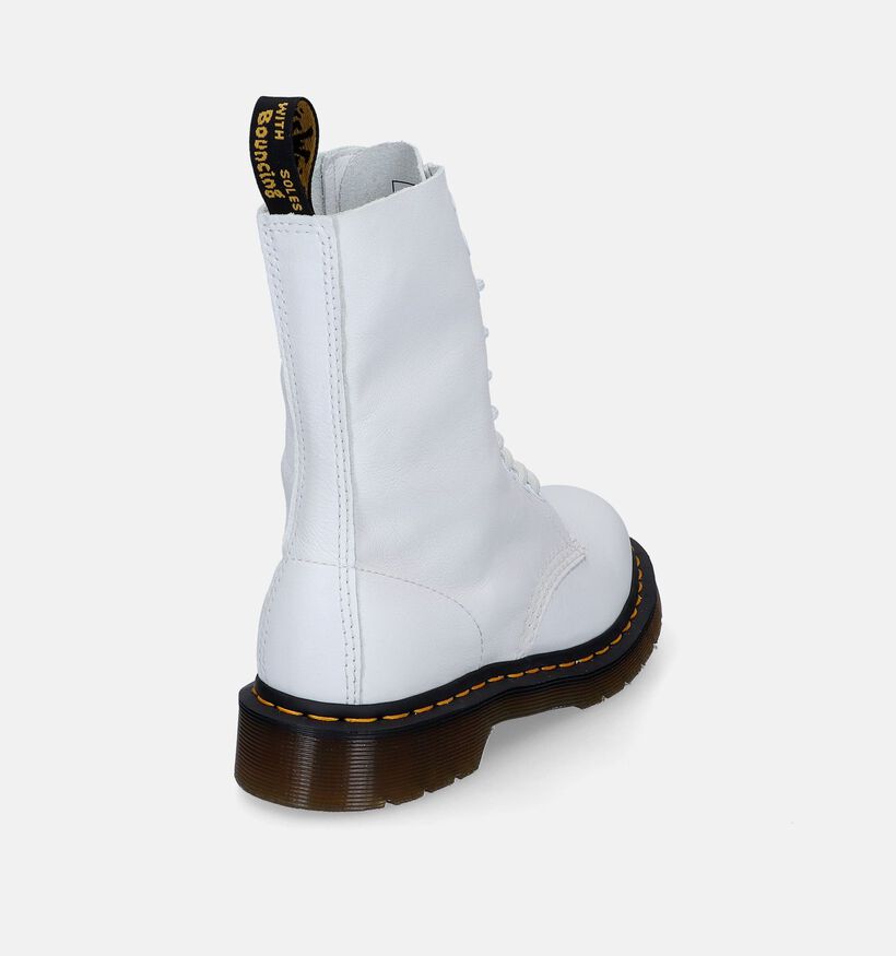 Dr. Martens 1490 Witte Bottines voor dames (303548) - geschikt voor steunzolen