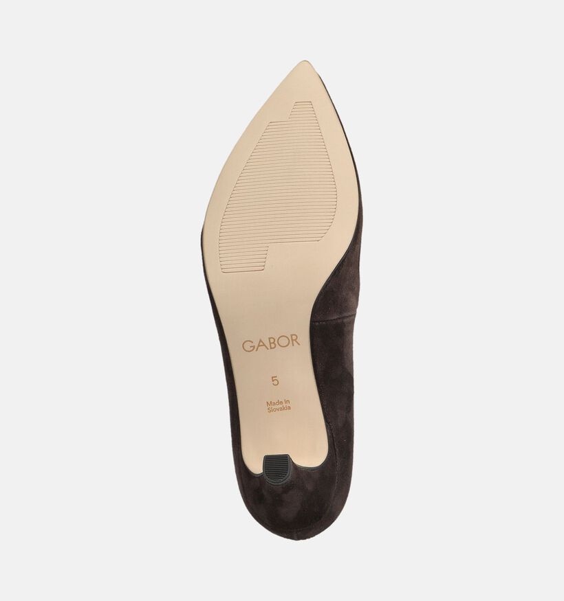 Gabor Donkerbruine Pump voor dames (377279)