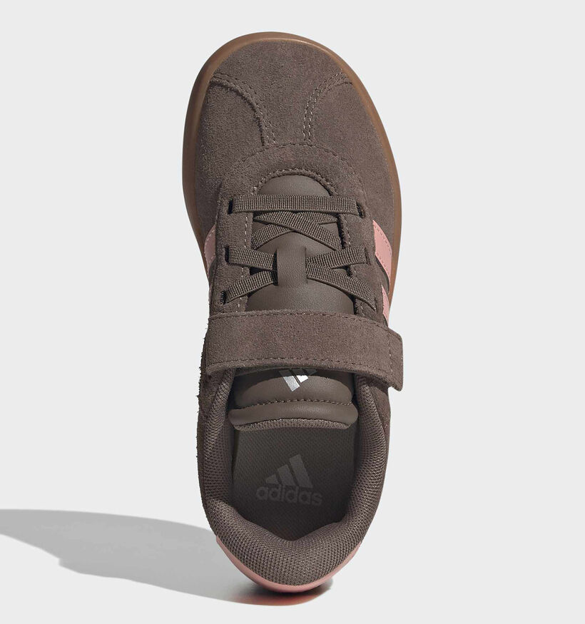 adidas VL Court 3.0 Bruine/Roze Sneakers voor meisjes (380627)