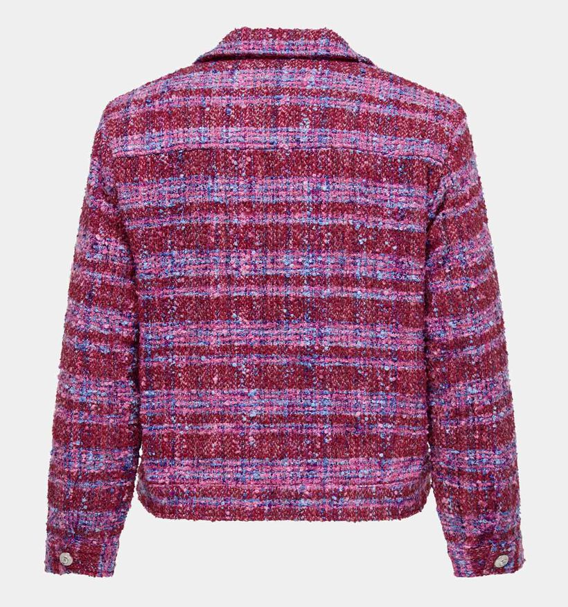 ONLY Carmakoma Calia Manteau court en Fuchsia pour femmes (348436)