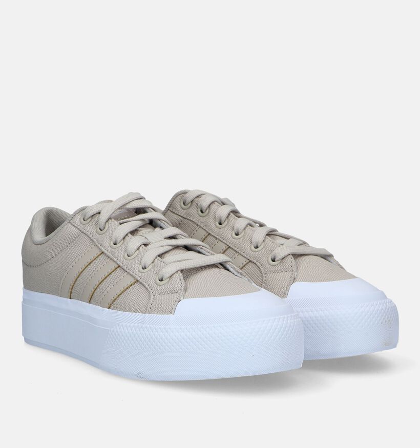 adidas Bravada 2.0 Platform Taupe Sneakers voor dames (326272)