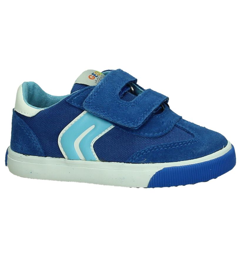 Geox Chaussures basses en Bleu en textile (190637)