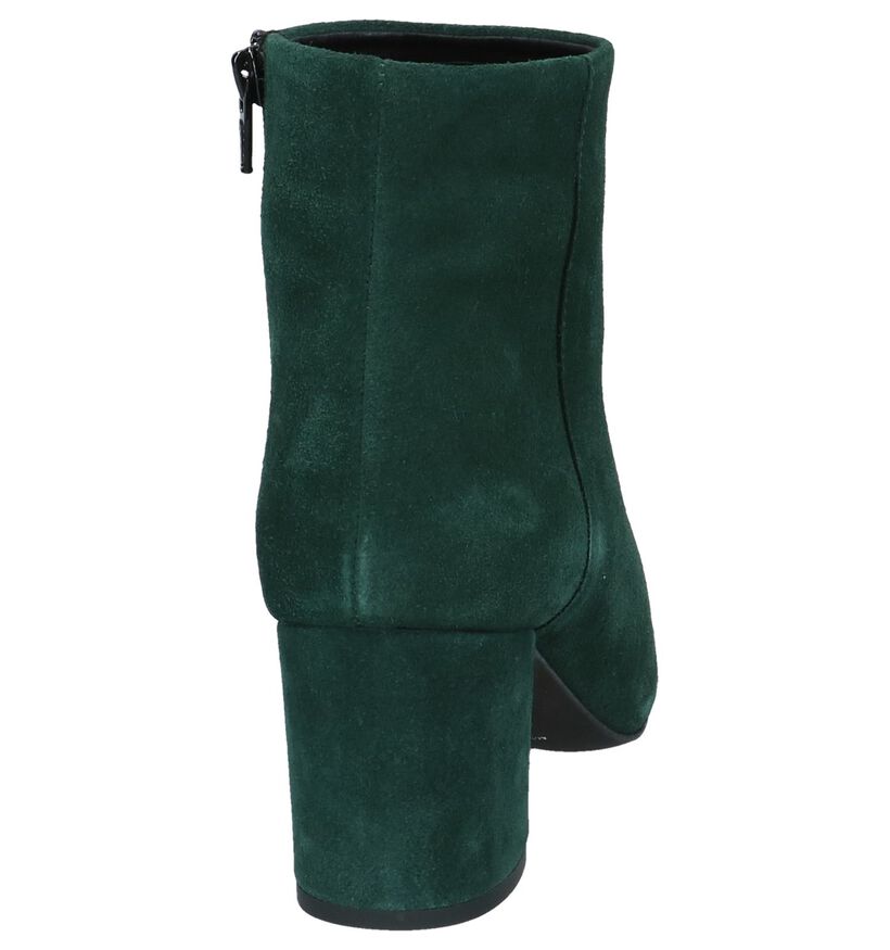 Vero Moda Bottillons en Vert foncé en daim (232296)