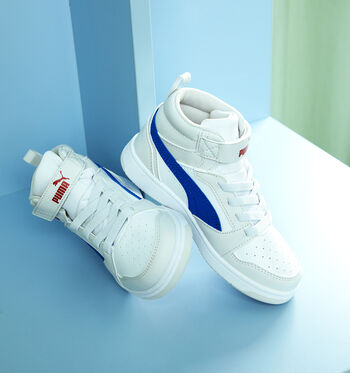 Puma Rebound Mid Baskets Noir/Blanc/Bleu