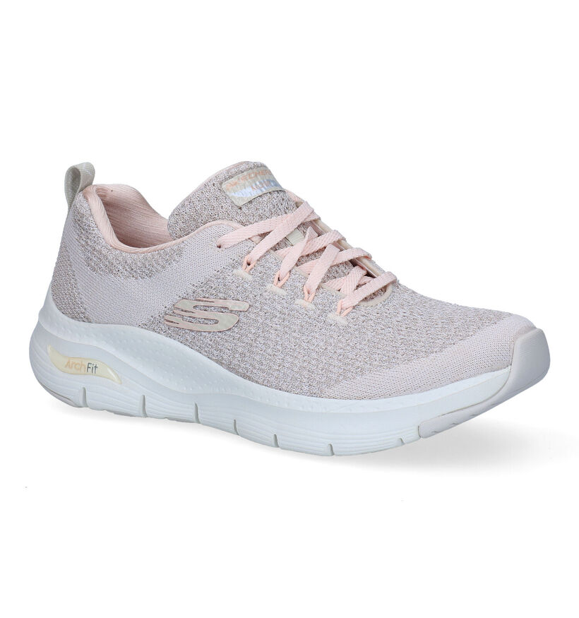 Skechers Arch Fit Infinite Adventure Zwarte Sneakers voor dames (301268) - geschikt voor steunzolen