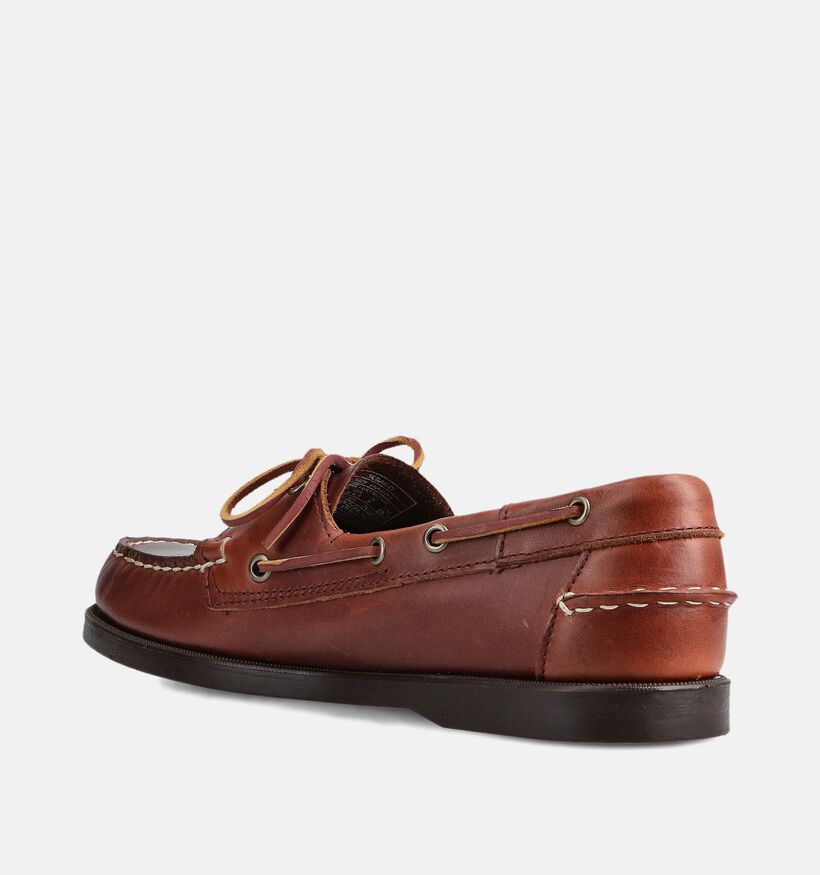 Sebago Dockside Portland Waxed Bruine Mocassins voor heren (363880)