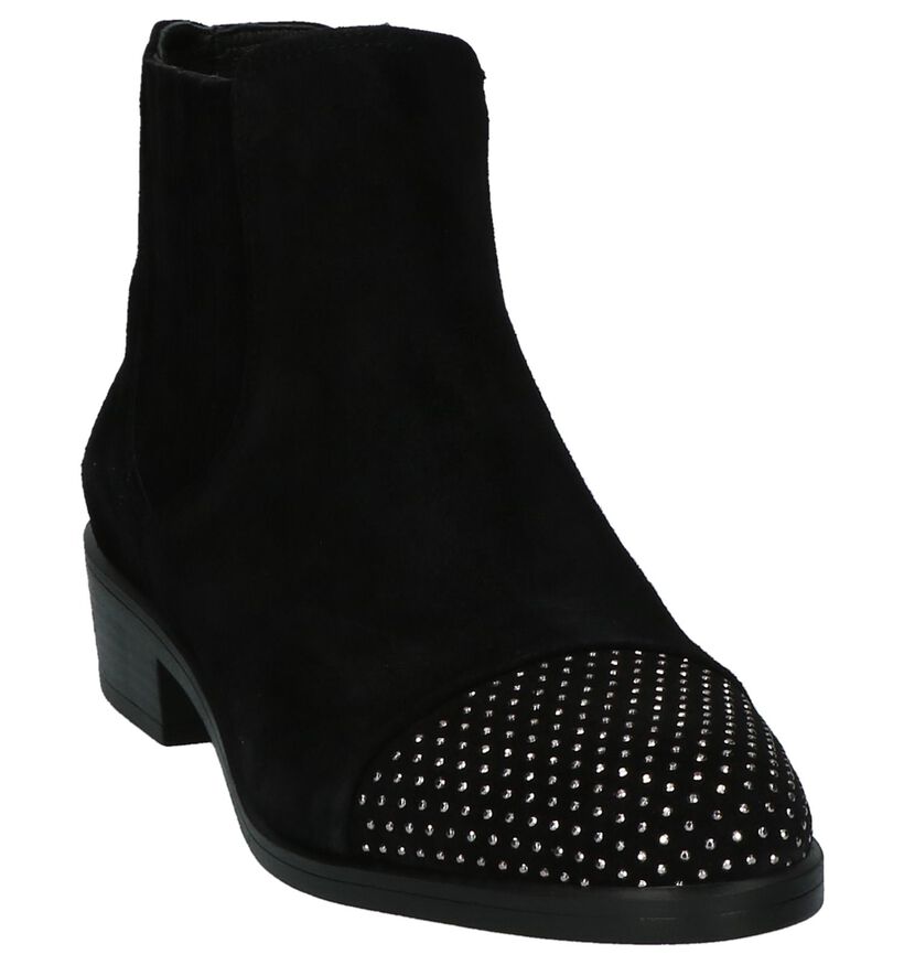 Geklede Boots Via Roma Zwart in daim (204358)