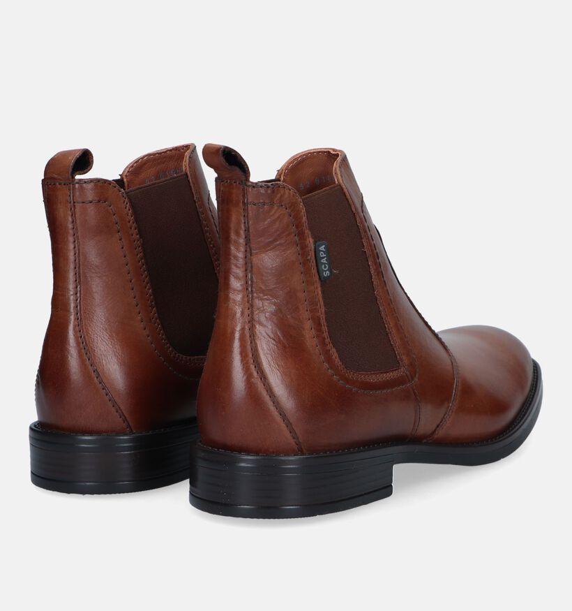 Scapa Cognac Chelsea boots voor heren (332568)