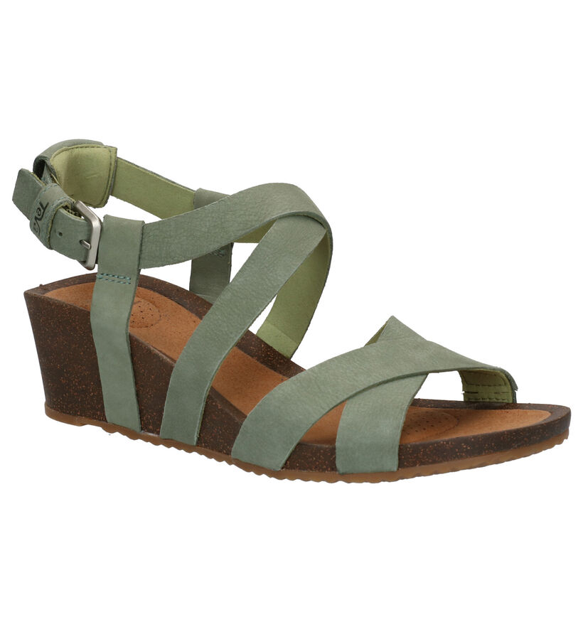 Teva Mahonia Cognac Sandalen in leer (270641)