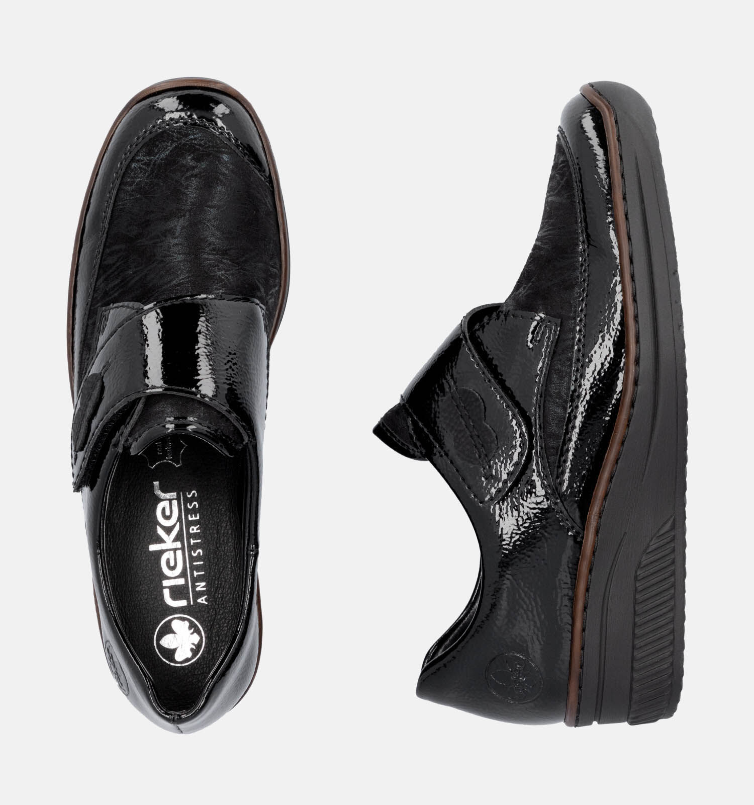 Rieker Zwarte Instappers Dames Lage schoenen Online op TORFS.BE