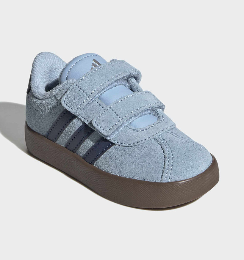 adidas VL Court 3.0 Lichtblauwe Sneakers voor meisjes, jongens (380826)