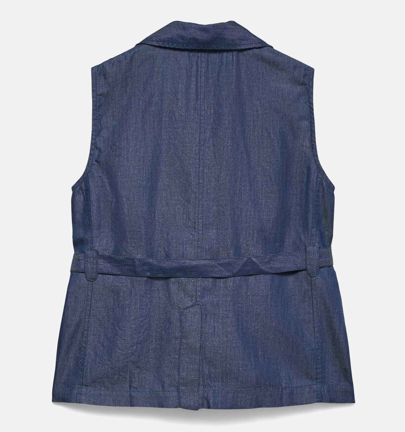 Vero Moda Zitta Tie Vest Blauwe Mouwloze Blouse voor dames (380530)