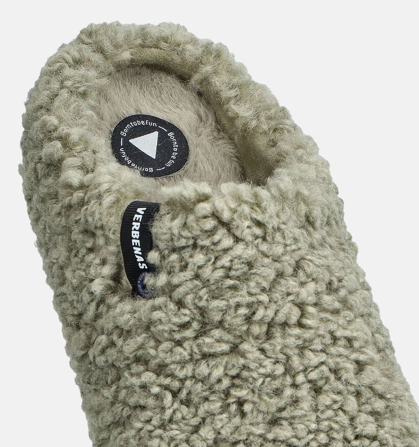 Verbenas York Curly Pantoufles en Vert pour femmes (376169)