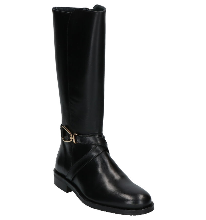 Hampton Bays Bottes hautes en Noir en cuir (260996)