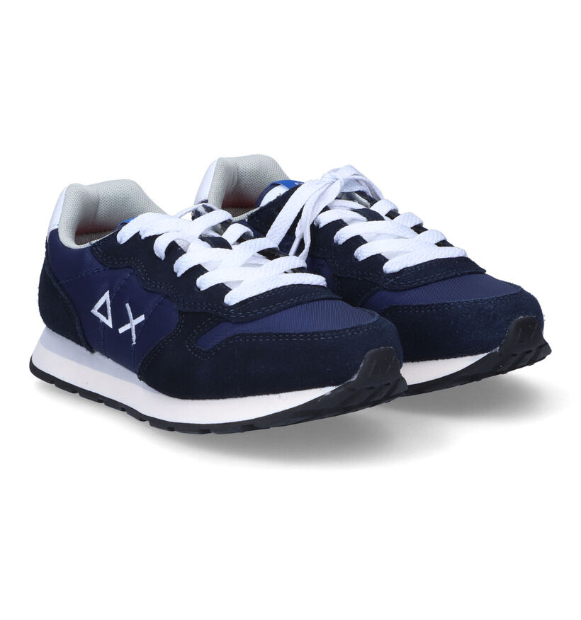 Sun 68 Blauwe Sneakers in stof (306562)