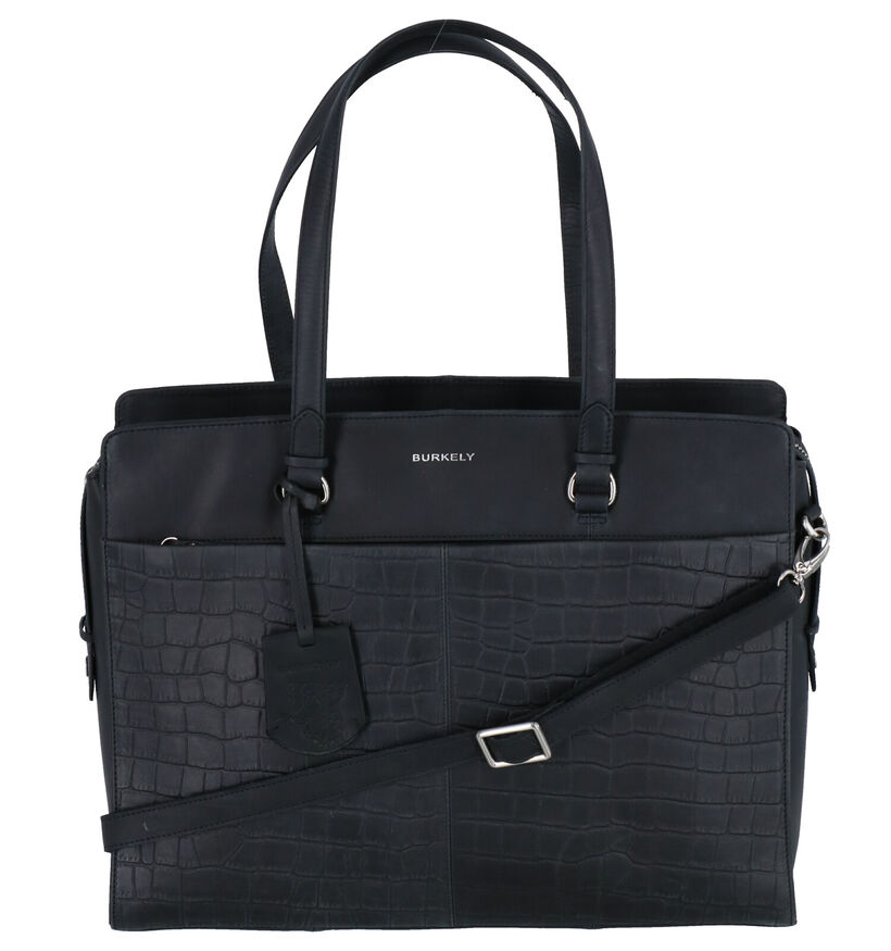 Burkely Croco Caia Sac professionnel en Noir en cuir (297514)