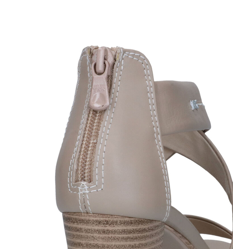 NeroGiardini Beige Sandalen met Gesloten Hiel voor dames (322714)