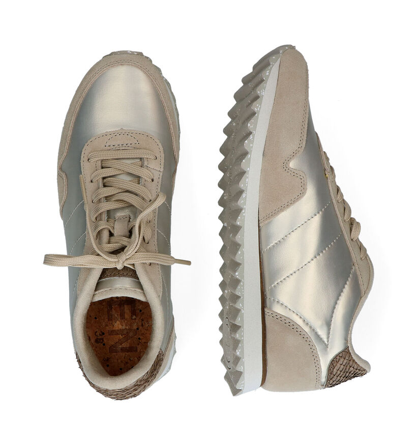 Woden Nora Chaussures à lacets en Vert kaki pour femmes (294620) - pour semelles orthopédiques