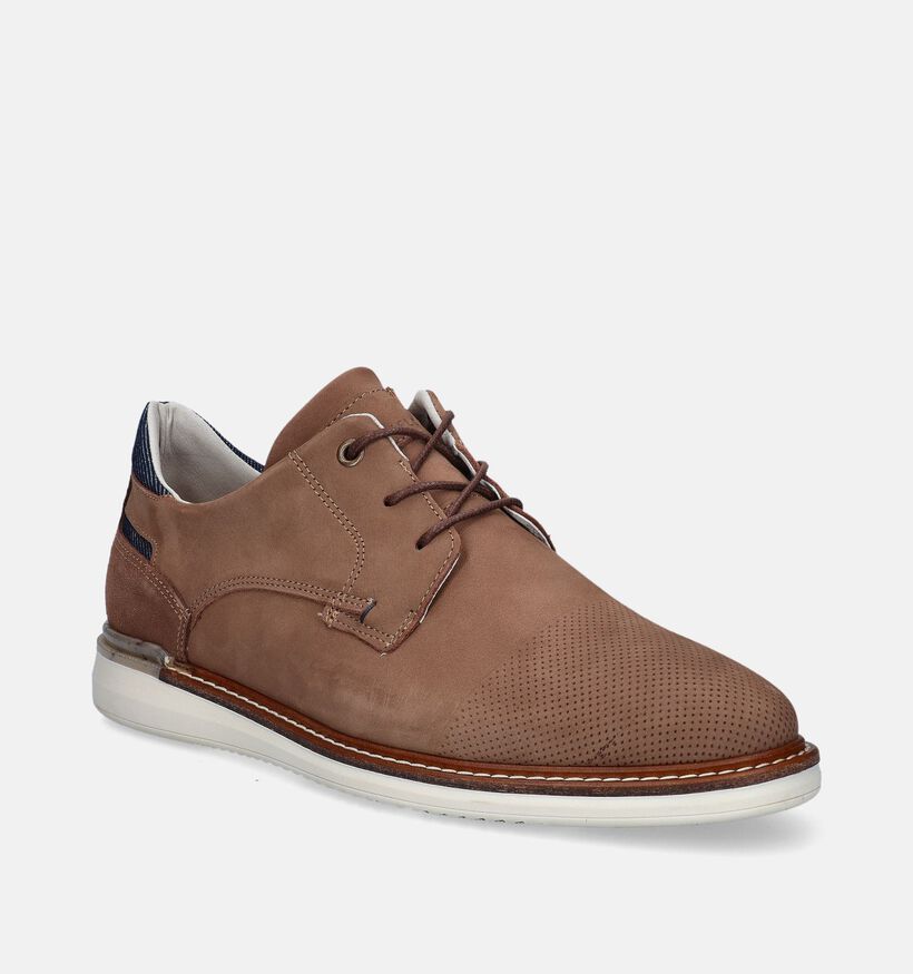 Bufflox Viena Cognac Veterschoenen voor heren (353943) - geschikt voor steunzolen
