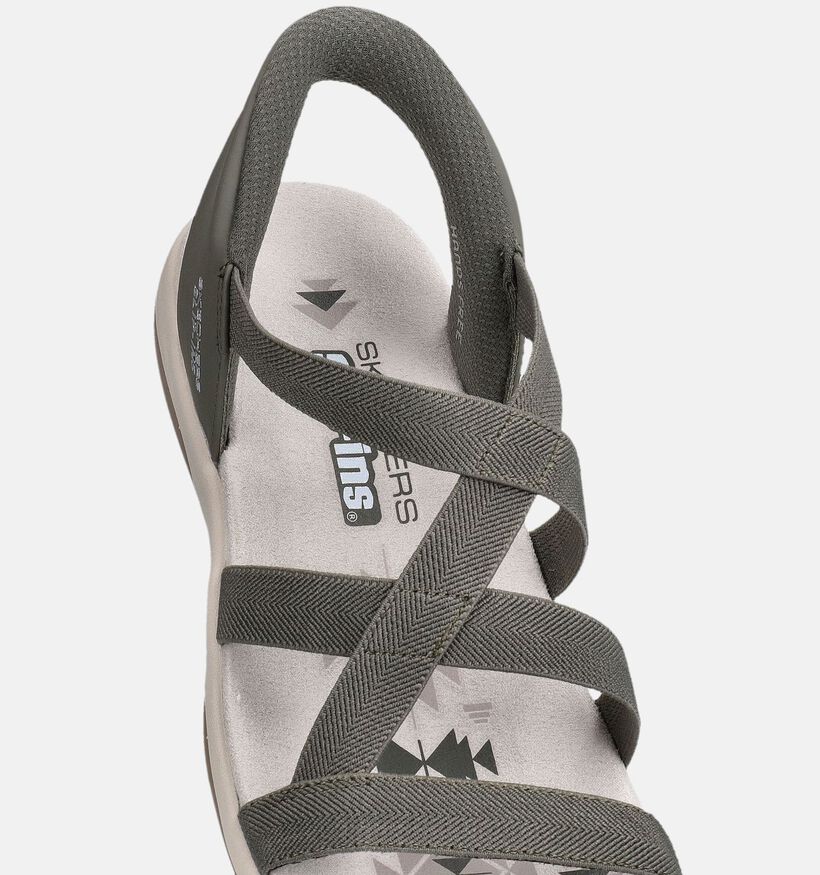 Skechers Reggae Slim Stretch Flex Sandales en Vert pour femmes (371268)