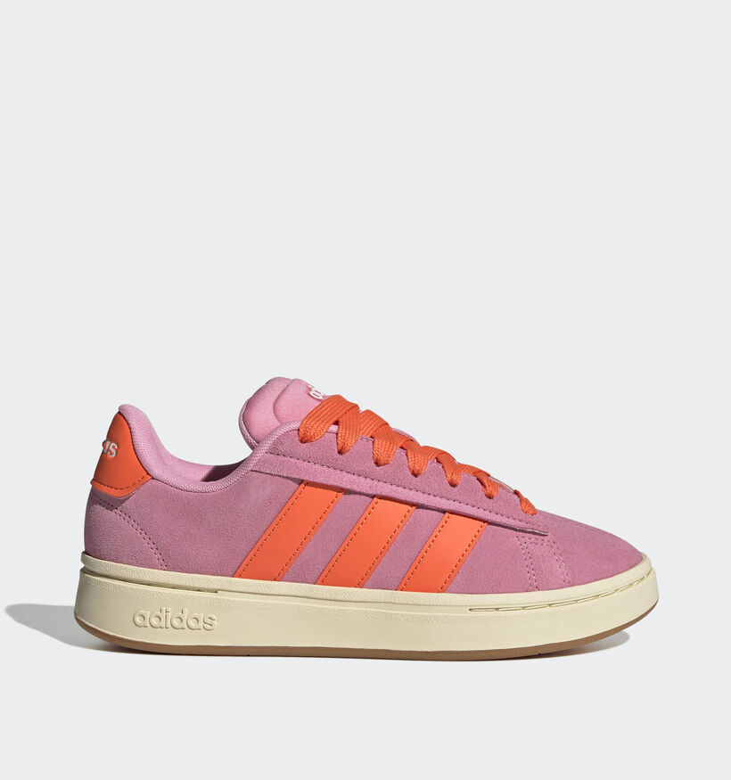 adidas Grand Court Alpha 00s Baskets en Rose/Orange pour femmes (365355) - pour semelles orthopédiques