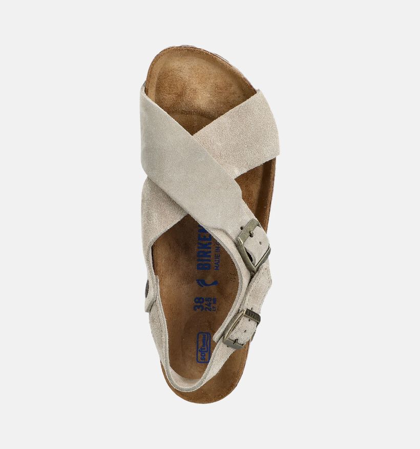 Birkenstock Tulum Suede Taupe Slippers voor dames (384358)