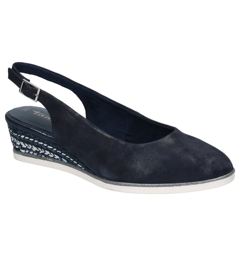 Tamaris TOUCH it Blauwe Pumps in nubuck (270382)