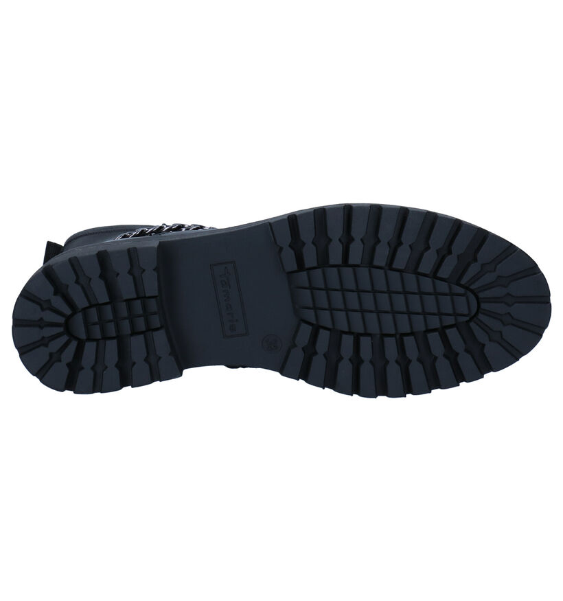 Tamaris Bottines motardes en Noir en cuir (297061)